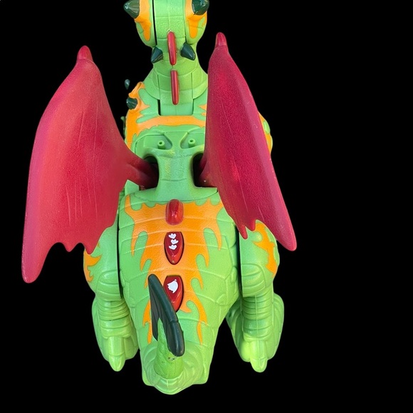 FISHER PRICE IMAGINEXT GREEN DRAGON RED WINGS - Picture 3 of 15